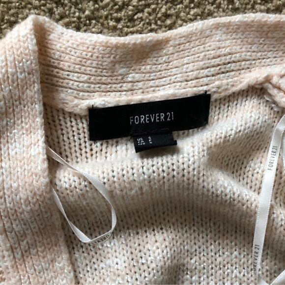 Forever 21 | Peach Colored Open Front Sweater Size S - Picture 3 of 10